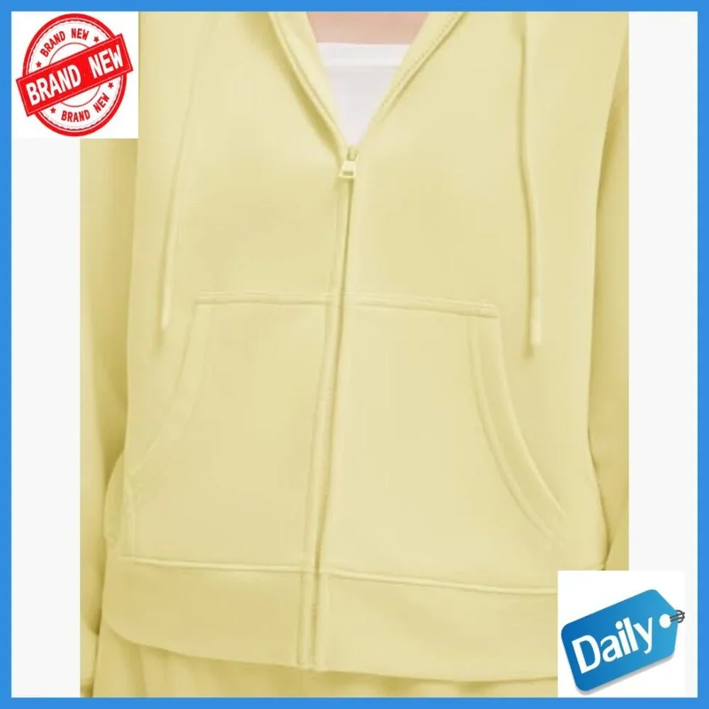 2-Piece Sweatsuit Set, Zip Hoodie & Wide Leg Sweatpants, Lounge Activewear